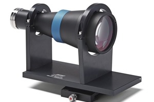 2 Telecentric lens for absolute distortion-free images of each individual particle