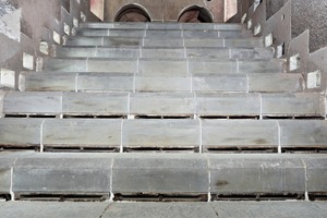 Internal view of the combustor