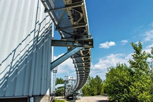 2 The first support is mounted directly to the storehouse