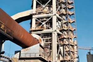 15 Repaired and strengthened preheater tower