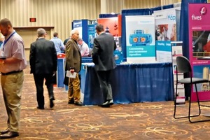 2 The exhibiting companies showcased their products and services