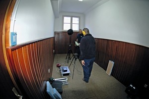 Sound insulation tests of the samples