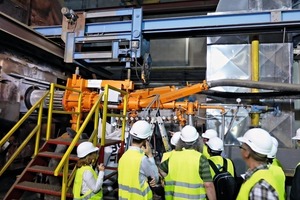 7 The Flexiflame Ecopro burner was viewed in operation on the rotary kiln