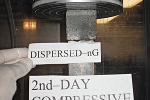 Compressive strength experiment with M2