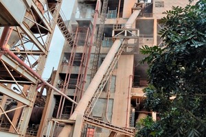 18 Repaired and strengthened preheater tower