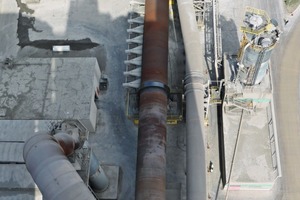 7 The 80 m long rotary kiln