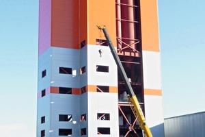 Mixing tower of the new Russian mixing plant