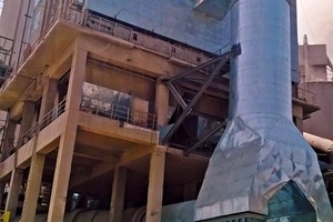 5 At National Cement CO.`s Tabbin site the new gas cooling and dedusting system started after the kiln upgrade