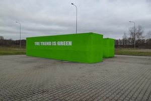 2 The mobile grinding plant in seven containers