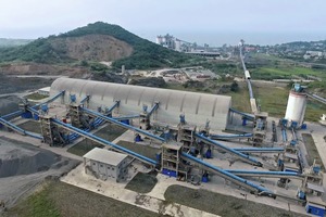 1 A view of the Sinoma minerals processing plant showing how the aggregate is processed at various stages to produce the required grading’s