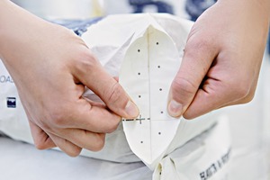 3 The specially ­designed paper valve