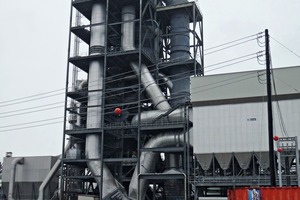 The plant tour to the Ash Grove cement plant in ­Midlothian, TX took place under rainy conditions