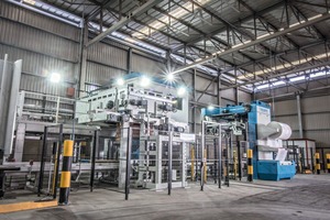 Palletising and packaging process