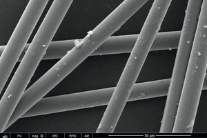 2 SEM image of basalt fibers