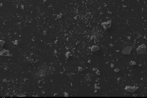 8  Images of unground (left) and ground classifier coarse-stream material (19 μm)