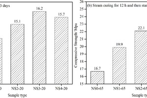 5 Compressive strength of CHVFA mortars containing different quantities of NS for different curing modes