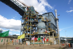 One of the Loesche mills for the grinding of clinker and slag in Africa