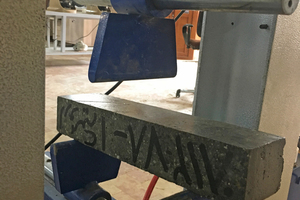 Flexural strength test machine