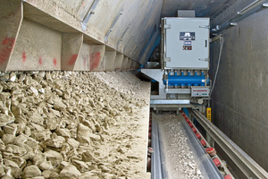 Example of an Aumund rotary discharge machine type Louise BEW