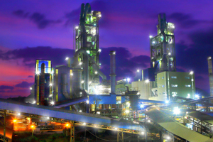Bulacan cement plant in the Philippines
