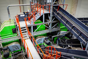 Plant with three Komet 2800 HP for secondary shredding