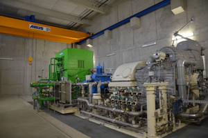 2 Some € 33 million was invested in the waste heat power generating system. The core component of the plant, a turbo-generator, converts unused waste heat into electricity