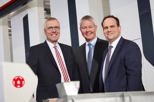 The Management Board of W&H as of 01.04.2019 (f.l.t.r.): Dr. Jürgen Vutz, CEO, Peter Steinbeck, CSO, and Dr. Falco Paepenmüller, CTO