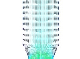 3 Velocity vector and gas streamlinesa) Velocity vector b) Gas streamlines