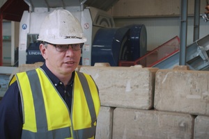 Guernsey Recycling Group’s Operations Director Matthew Cox