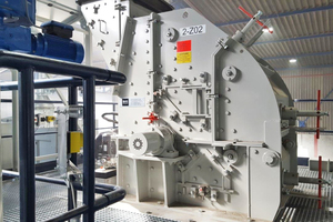 3 The BHS impact crusher (type PB): The combination of shredding and impact crushing produces particularly pure recycled gypsum