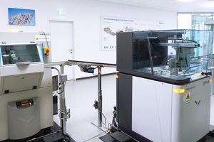 4 a and b In both cement plants, Wietersdorf (left) and Anhovo, a fully automated laboratory ensures the end-to-end monitoring of production