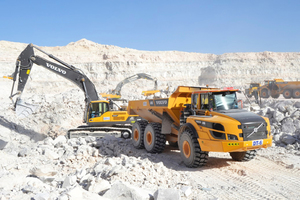 12 Gypsum rock extraction with modern equipment