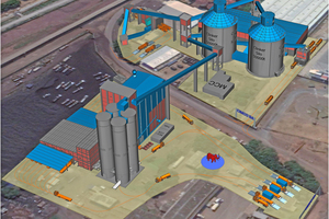 General layout of the grinding plant
