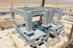 6 Assembly of kiln discharge steel structure