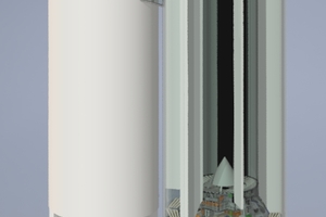 Layout of the new multi-cell silo
