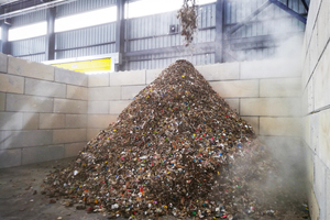 2 Output: RDF with a particle size of approximately 50 mm to be used for energy recovery in the calciner