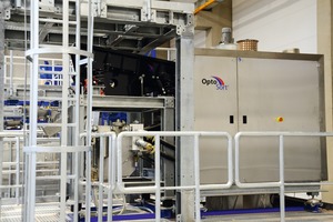 7 Front view of the freefall sorter in the IAB Recycling Testing Centre