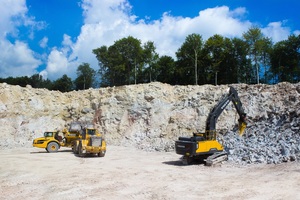 Quarrying/mining of natural gypsum