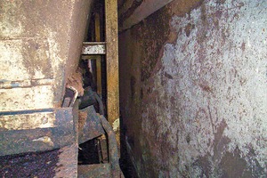 10 This conveyor was positioned so close to a tunnel wall that service and upgrades are extremely difficult