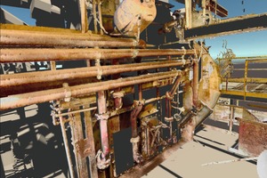 2 What is needed is a laser scan point cloud previously created by 3D laser scan, the corresponding CAD model and the VR goggles