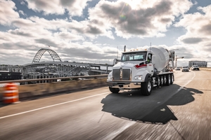 Ready-mixed concrete truck