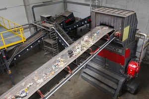 The VEZ 2500 TT shreds the challenging materials into a homogeneous output, which is then used as RDF