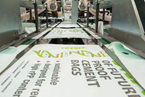 Starlinger’s AD*STAR*cement bags can be produced including recycled polypropylene resin
