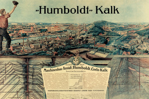 2 A hand-painted advertisement for “Maschinenbau Anstalt Humboldt” from the early 20th century