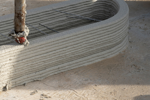 2 The 3D printed concrete is a mineral material and 100% recyclable