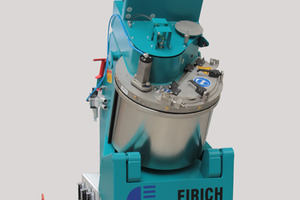 2 Eirich Mixer R05T with QualiMaster RT1, the 40 l mixer with rheological measurement directly in the mixer