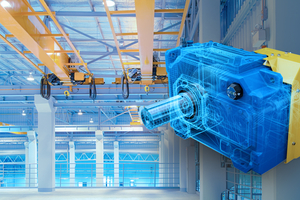 Overhead cranes are one of many typical applications ideally driven by Flender One gearboxes