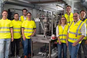 3 The “CO2 to ethylene” project team From left to right: Alexander Lechner, Raphael Gratzl, Dr Alexander Beck, Dr Katharina Mairhofer, Pia Hillinger, Thomas Mairegger, Dr Philipp Stadler, Dr Ralph Freund