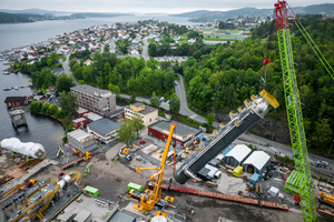 2 Successful installation of the absorber, a key part of the Brevik CCS facility, in summer 2023