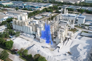 Aerial view of Schaefer Kalk Malaysia with the new Maerz EcoKiln